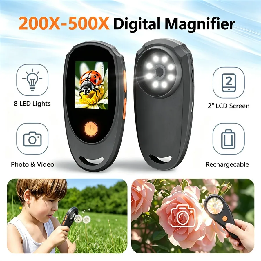 500X Kids Digital Microscope 2.0