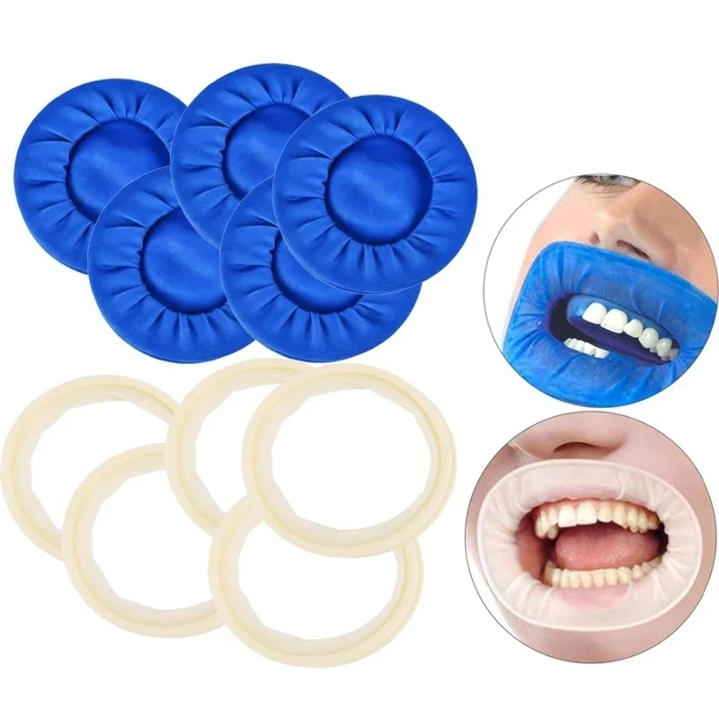 JUMTOP 10Pcs Dental Rubber Dam O Shape Mouth Opener Cheek Retractors Dentistry Materials