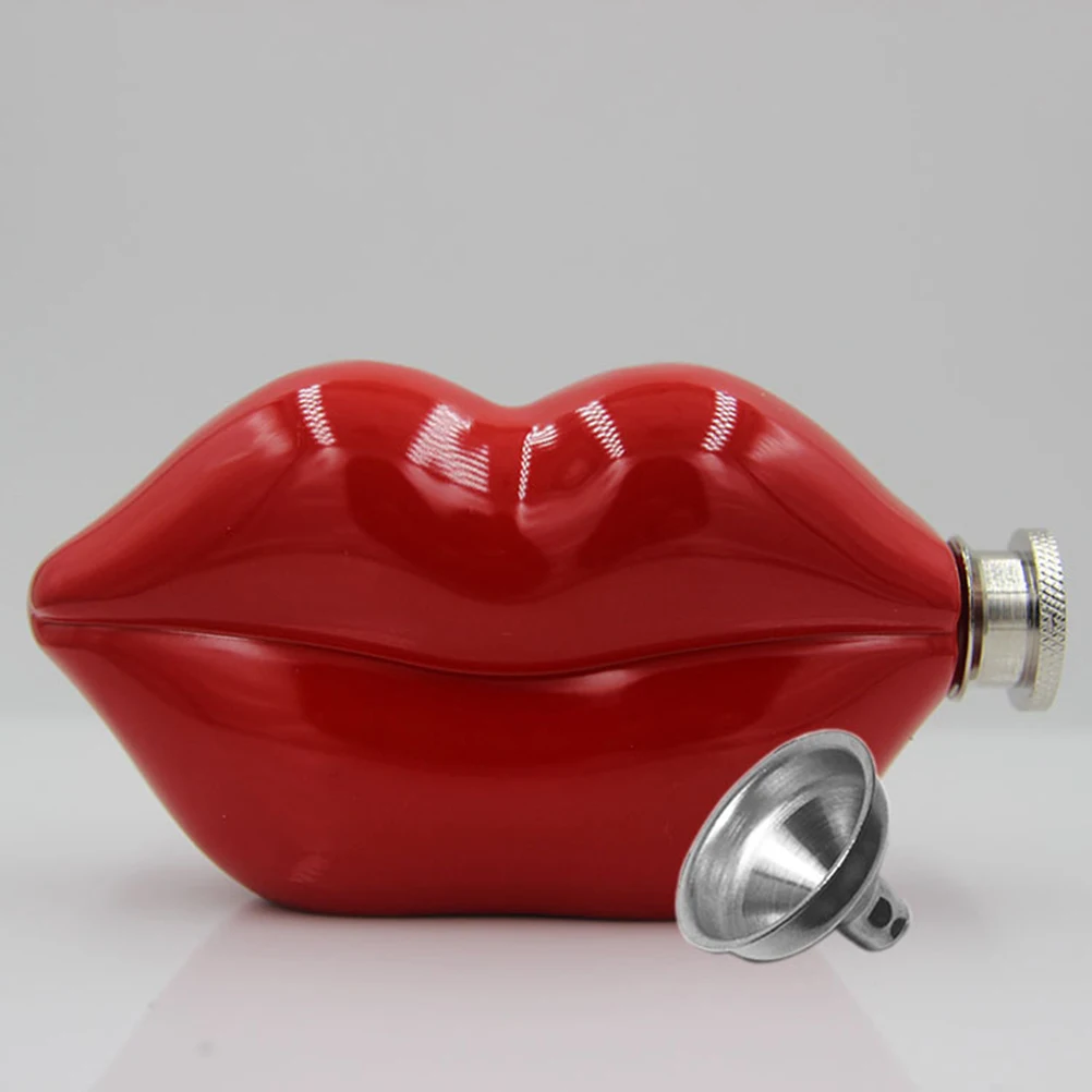 

Stainless Steel Flagon Alcohol Liquor Bottle Vine Whisky Accessories Wisky Festivals Flask Lip Pot Red Hip for Whiskey