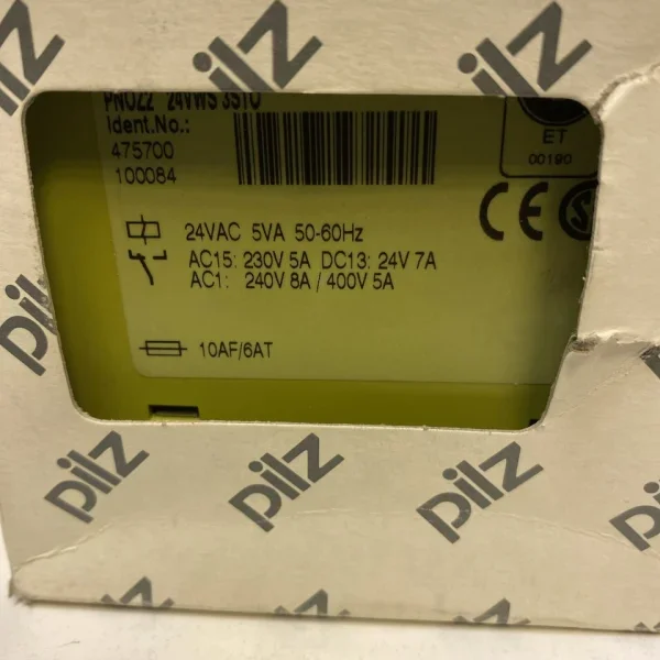 

Mushroom Pnoz2 24vws 24vac 3no/1nc Safety Relay 475700 Brand New Original Spot Plc