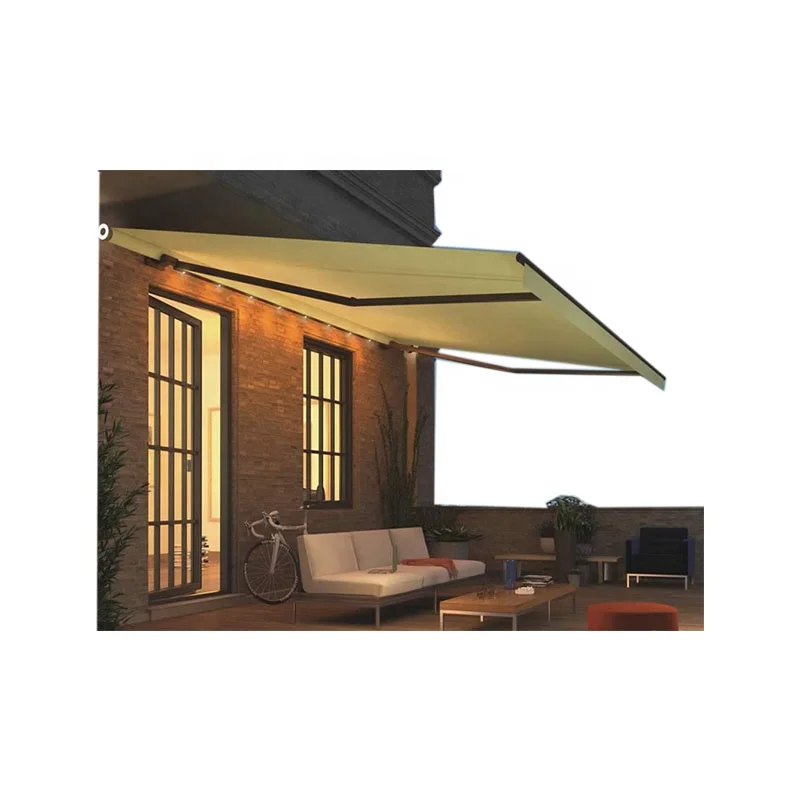ATV&UTVOutdoor Remote Control Sun Rain Cover Retractable Awning for Balcony