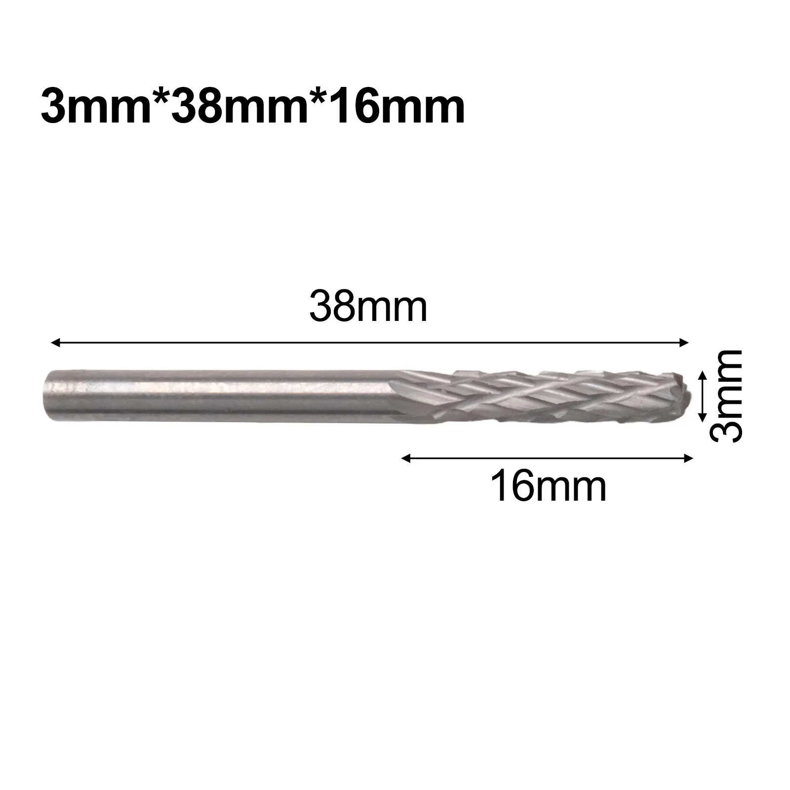 Carbide Rotary Burr Carbide Burs Jewelry Making 0.118 Inch Shank Machine Tool Aluminum Metalwork For Casting For Chamfering