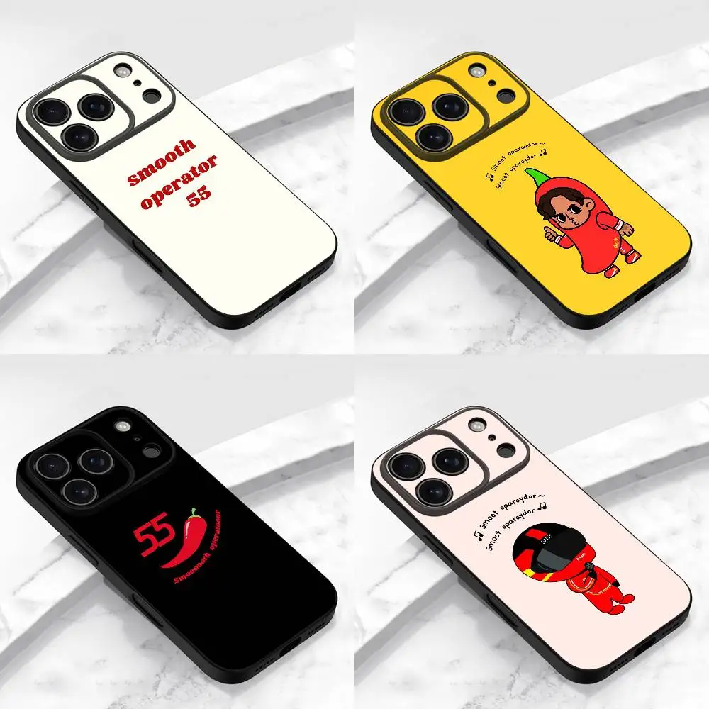 

C-Carlos S-Sainz Smooth Operator Phone Case For iPhone 17,16,15,14,13,12,11,Pro,Max,Plus,E,Air,Mini Protective Black Cover