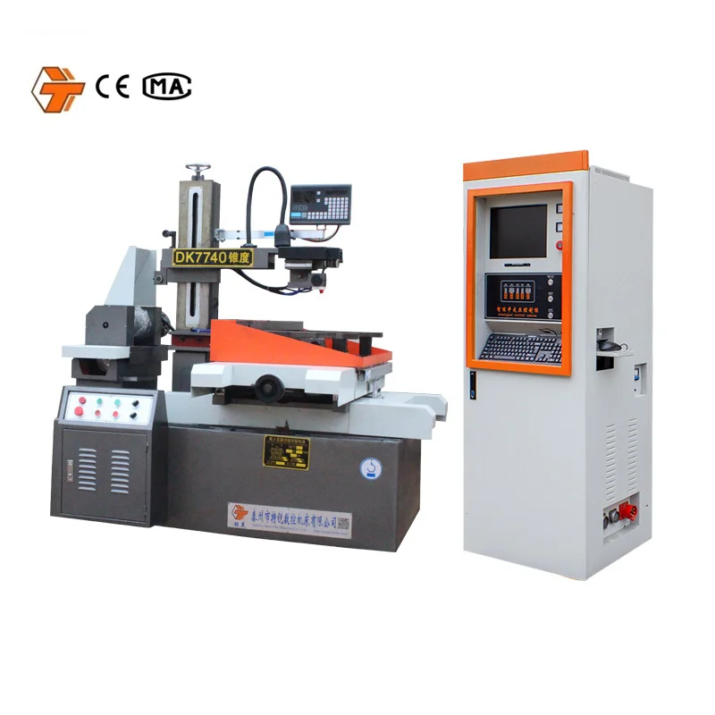 DK7740 Electric Erosion 5 Axis Wire Cut Edm Machine Cnc Wirecut Edm 7740 Machine