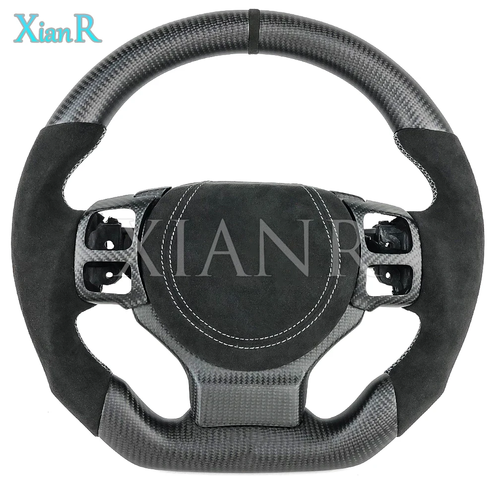 Cars accessories for Lexus GS200t GS300 GS450h GS460 GS IS NX200t custom matte carbon fiber Alcantara Leather steering wheel