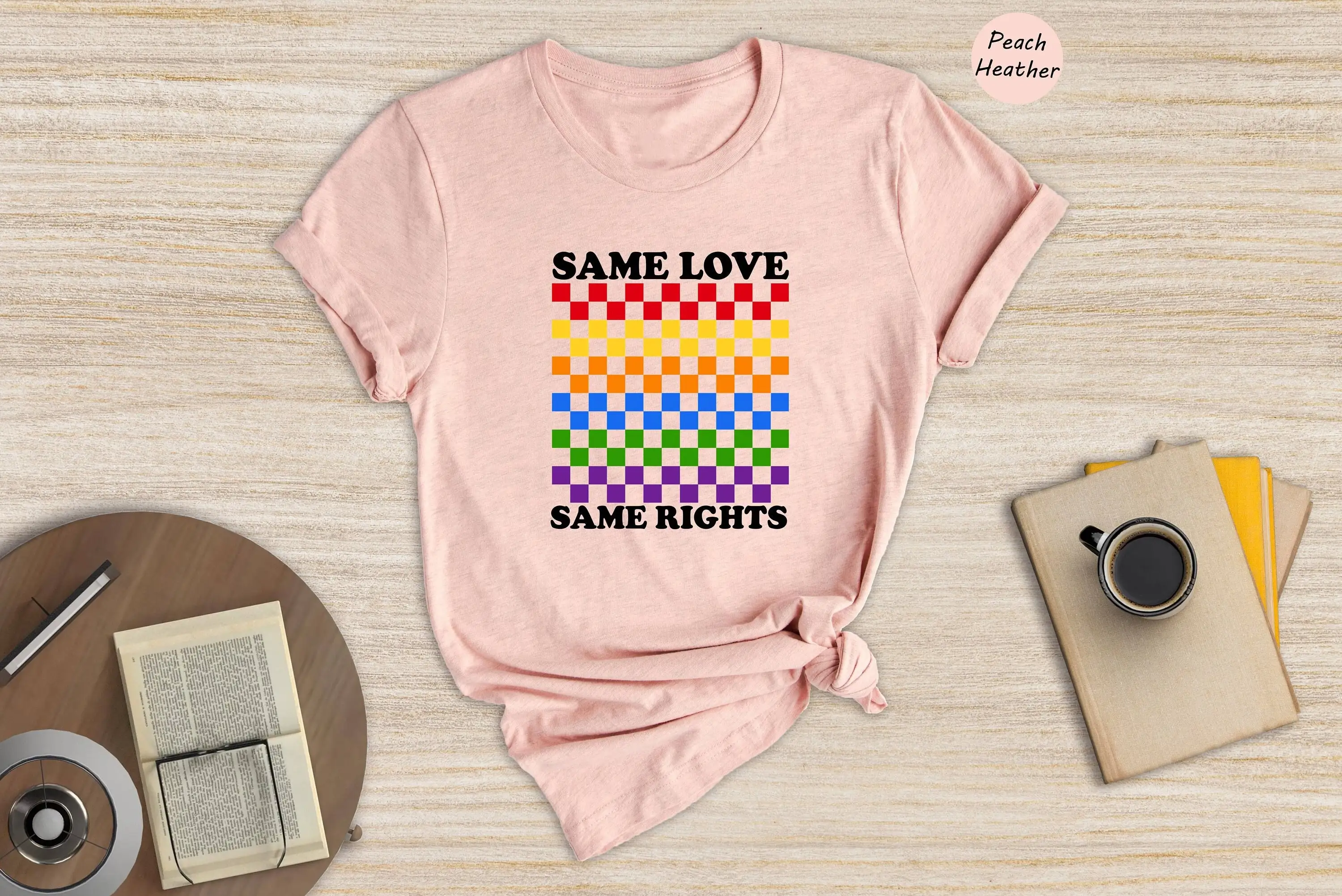 Same Love Rights T Shirt Lgbtq Rainbow Lesbian Pride Month Is Equal