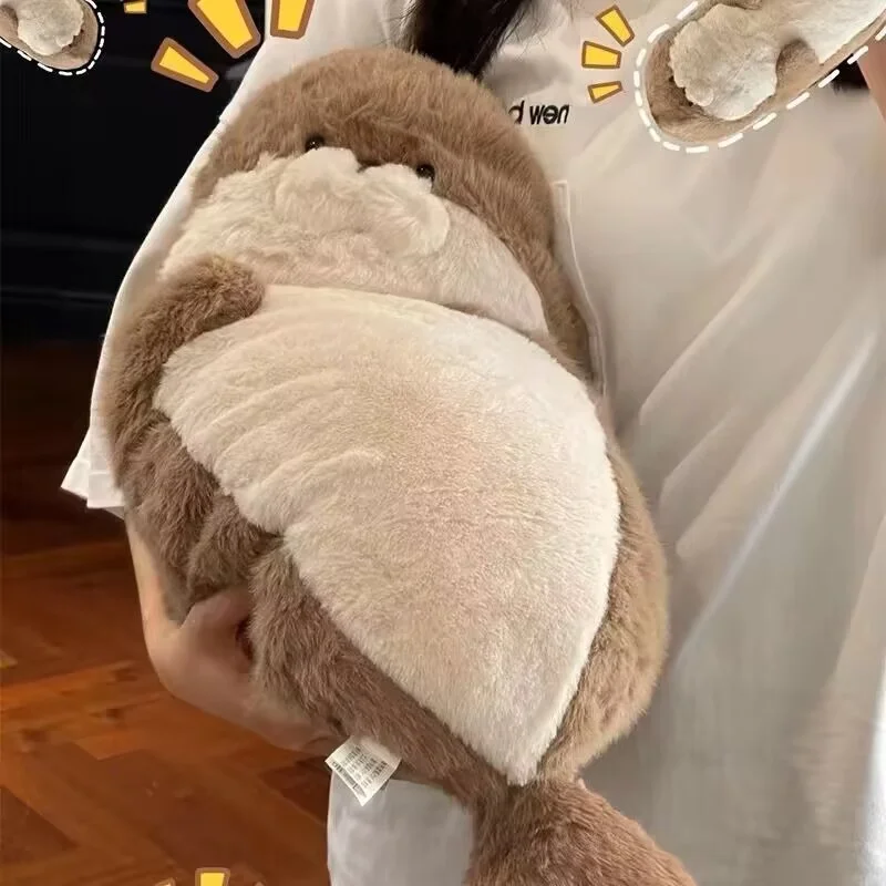 Peluche de phoque mignonne de 60 cm, coussin doux, simulation réaliste, loutre de mer en peluche, jouet animal, loutre de dessin animé, cadeau d'anniversaire pour enfant