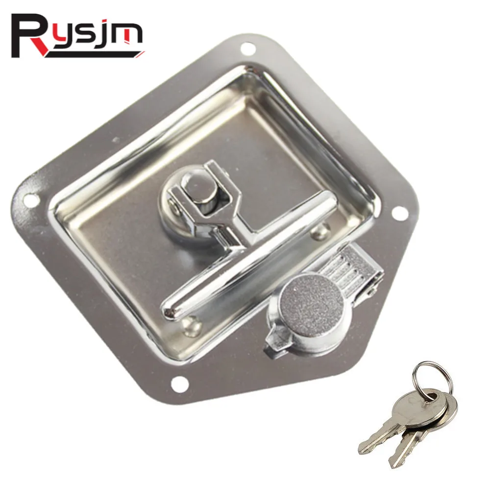

1 Pcs RV Yacht Door Lock Accessories Stainless Steel Toolbox Lock t-Toolbox Lock for Caravan Truck RV