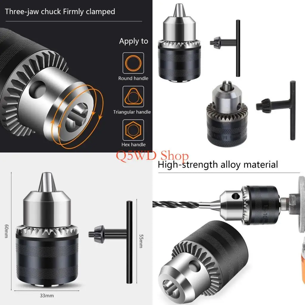 

Q5WD M10Thread Professional Heavy Duty Drill Chuck Converter Heavy Duty Drill Chuck