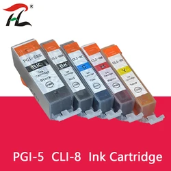 Compatible Cartridge for Replacement for Canon PGI5 CLI8 PGI-5 CLI-8 PIXMA IP 4200 4300 4500 5200 5300 6600 6700D Printer