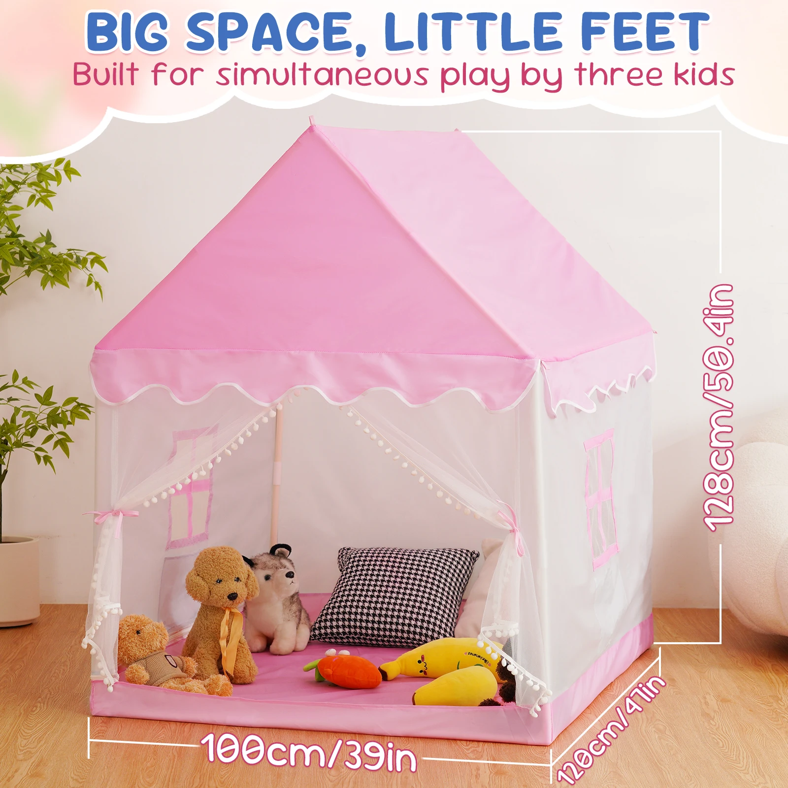 Indoor Outdoor Folding Kinder Zelte Tipi Baby Haus Mädchen Prinzessin Schloss Kinderzimmer Spielzeug Haus Kind Bett Spiel Große Spielzeug Zelte Picknick