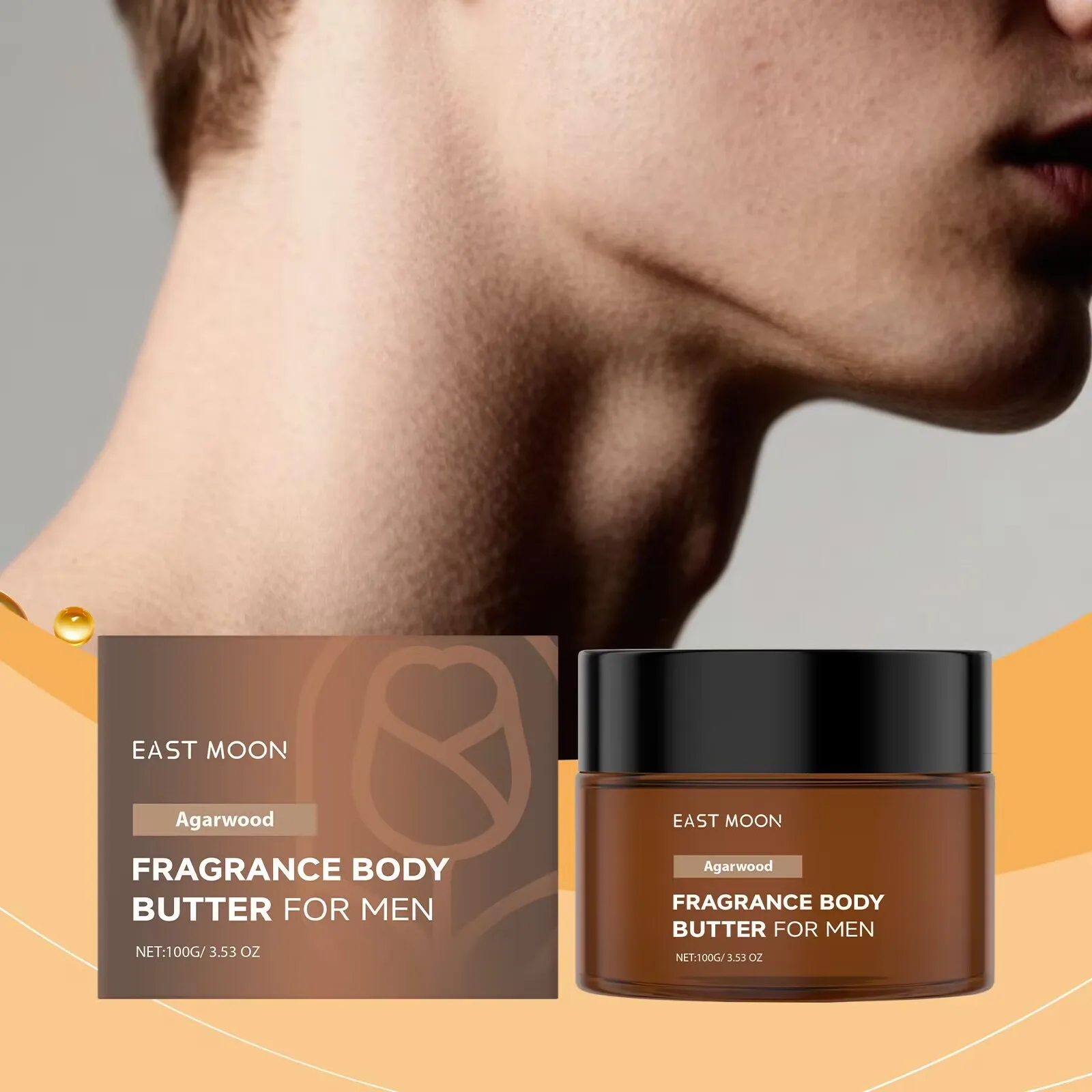 East Moon Men's Fragrance Body Lotion (Sandalwood)100g