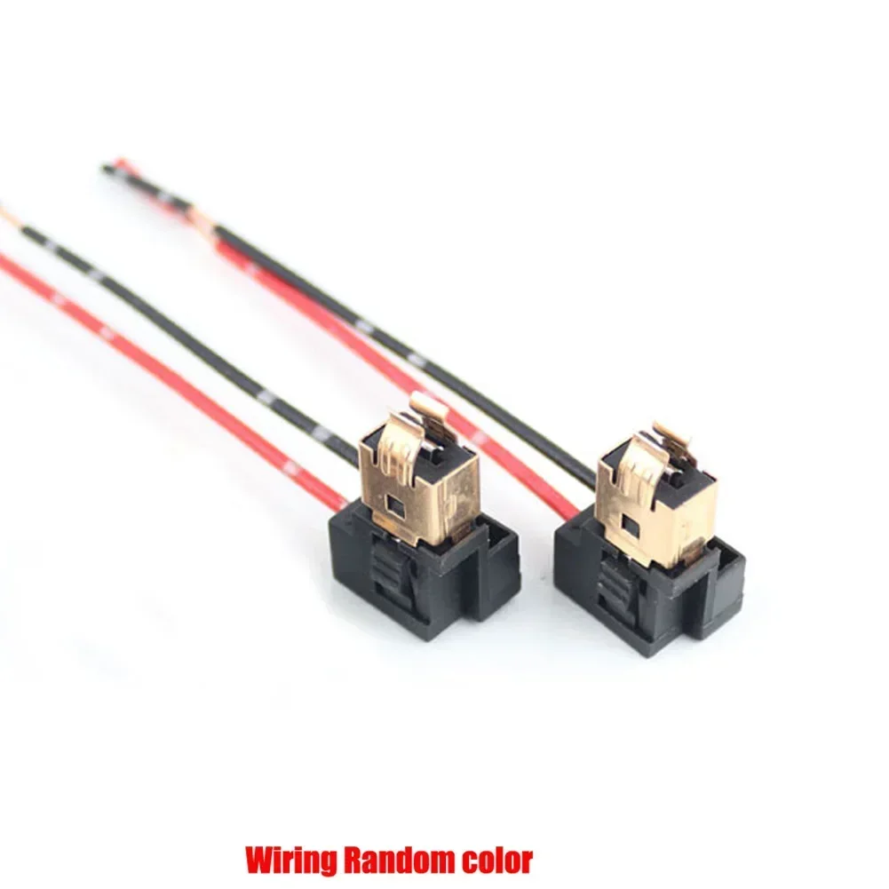 2PCS H1 H3 Socket Extension Wiring Harness Connector LED Headlight Adapter Automobile Replacement Line Accessory