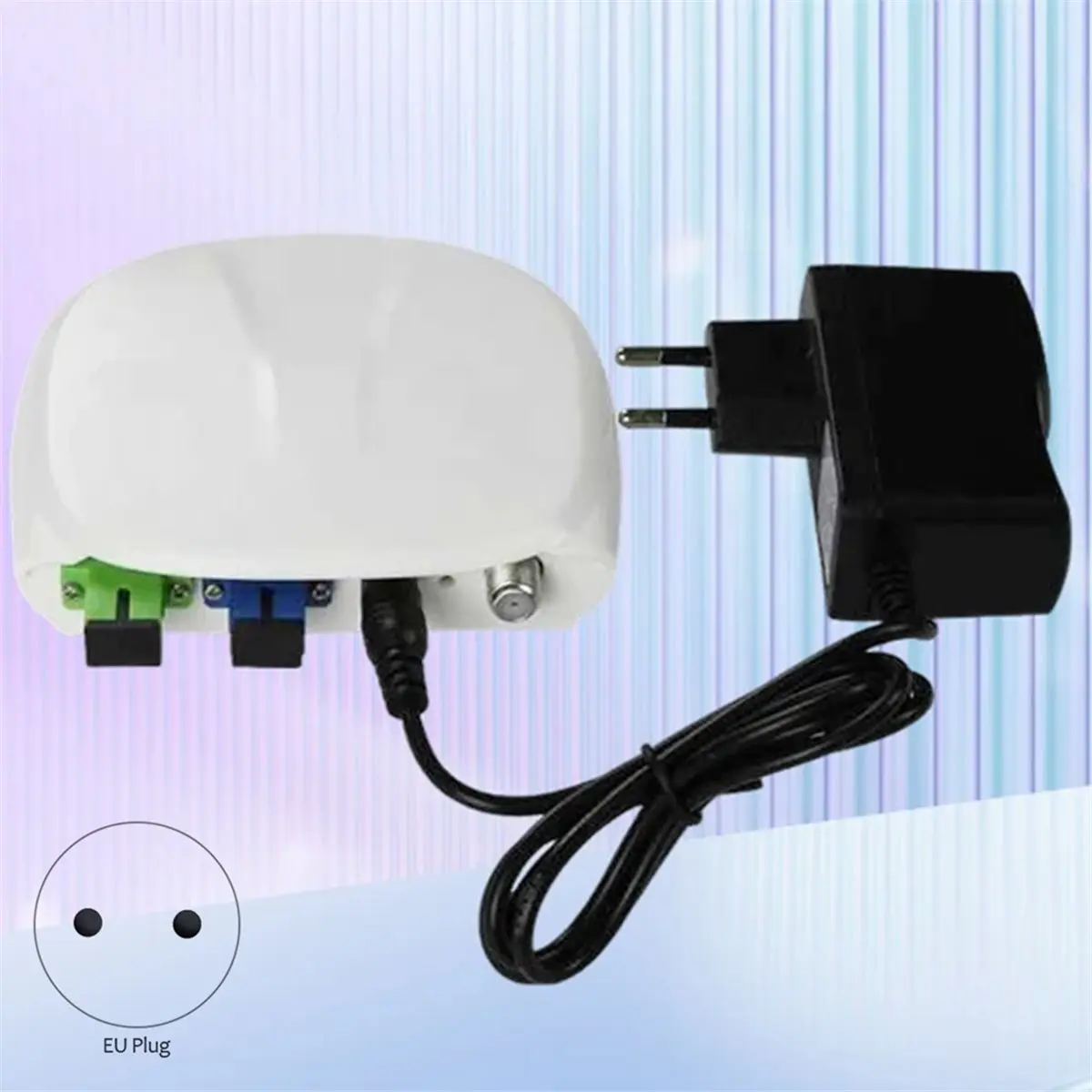 Receptor Óptico WDM Mini para Red PON de Fibra Óptica T19C, Nodo Activo CATV con Puerto RF, Receptor Óptico SCAPC-SCUPC, Enchufe