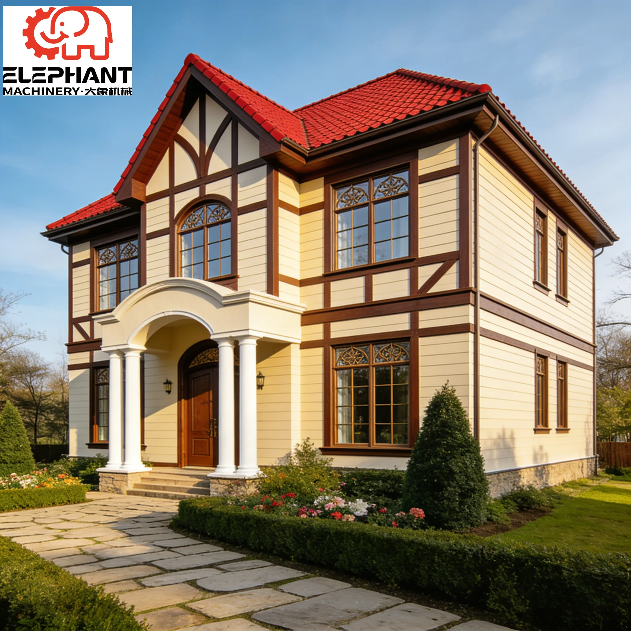Prefabricated Quick Installation Galvanized Light Steel Gauge Steel Structure Villa Luxury Residential House Against Typhoon
