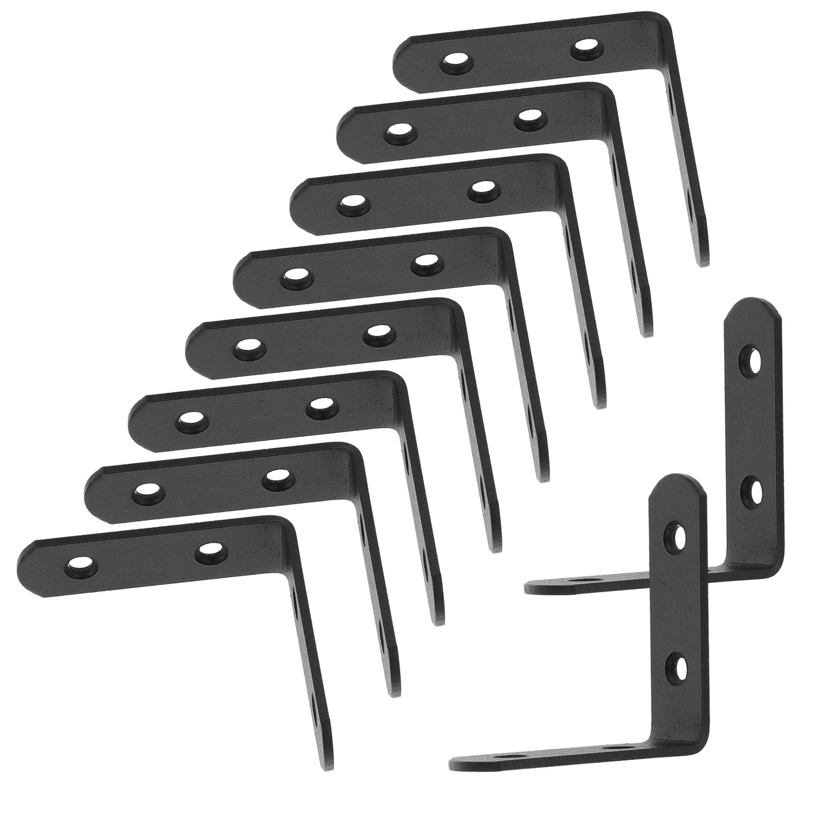 

12Pcs Stainless Steel Corner Braces L-Shaped Metal Brackets Right Angle Brackets for Shelf Support Furniture Connections