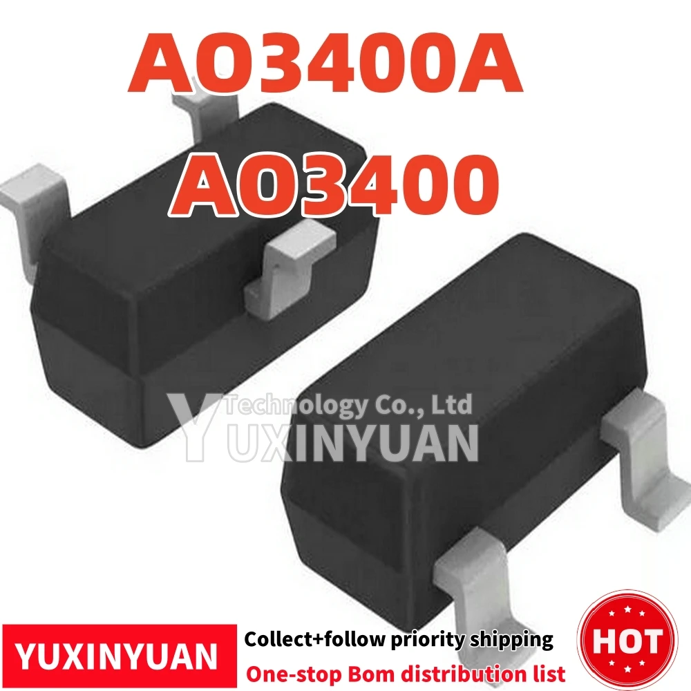 100PCS AO3400A AO3400 A09T AO9T SOT23  IC IN STOCK  100%good YUXINYUAN