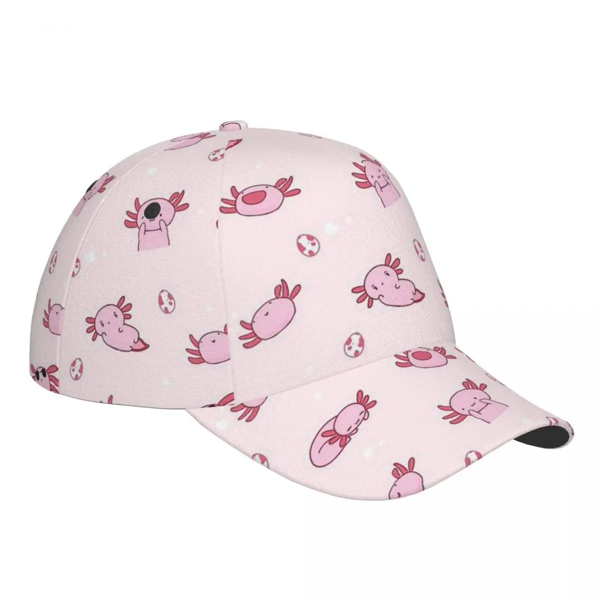 

Симпатичные бейсболки Аксолотль (3) Мужчины Женщины Шапки Уличная регулируемая повседневная кепка Хип-хоп Бейсбольная кепка Casquette