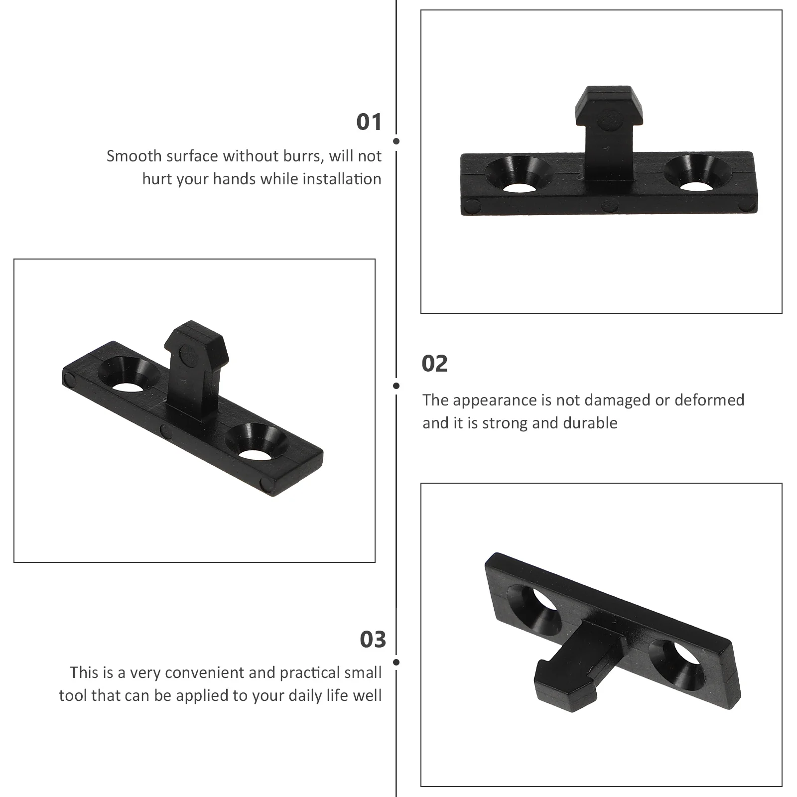 

50Pcs Plastic Garbage Can Press Buckles Replacement Waste Bin Lock Latches Trash Accessories Waste Bin Accessory