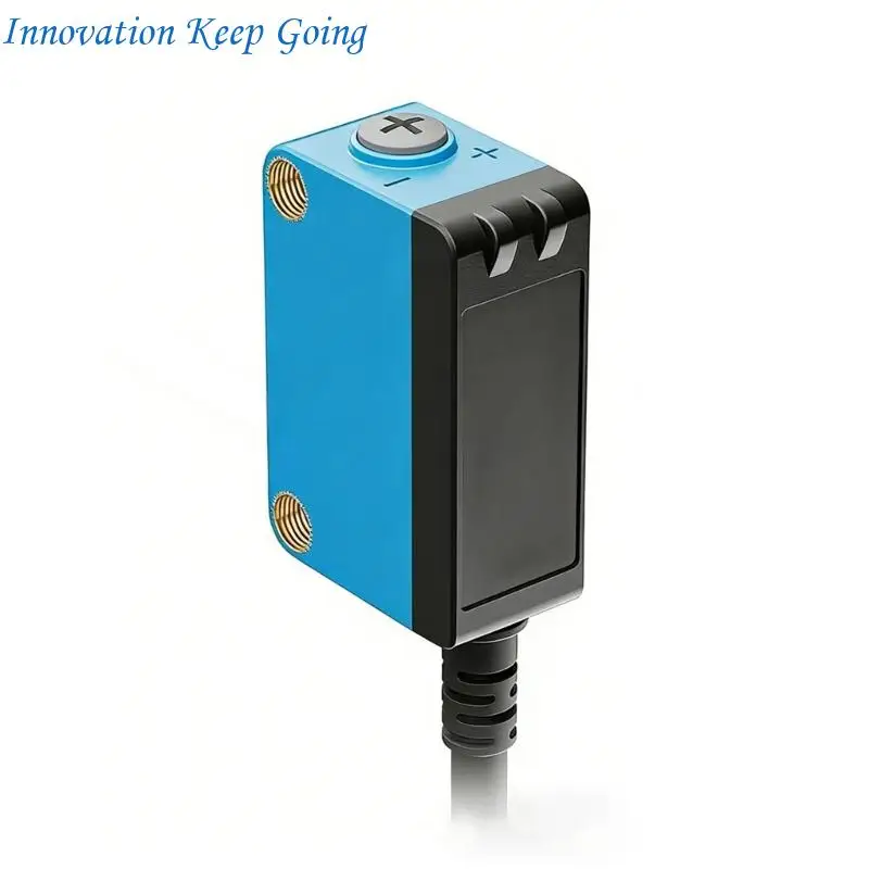 E65C IP65 Photoelectric Sensory for Industrial Object Monitoring, Background Suppression Unit with Cable for Packaging Systems