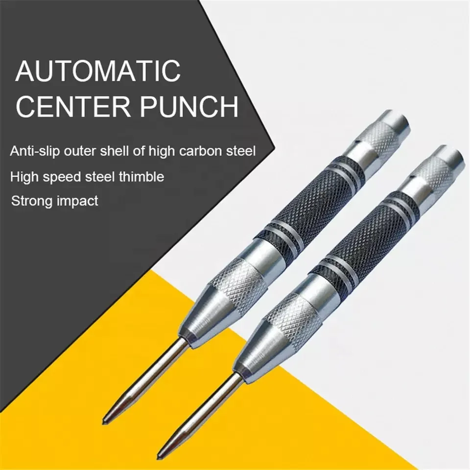 New Automatic Centre Punch General Woodworking Metal Drill Adjustable Spring Loaded Automatic Punch Hand Tools For Metal Wood
