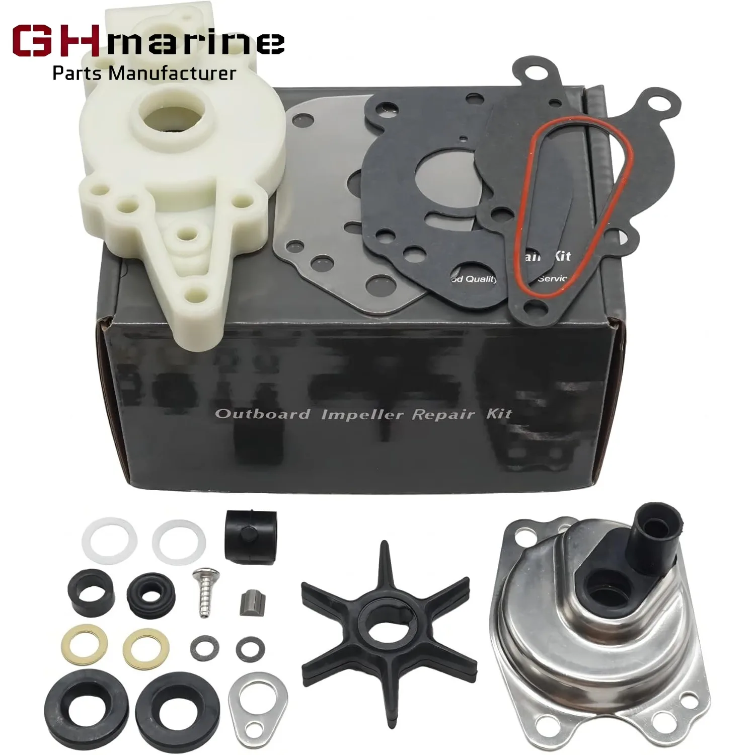 42089A5 Water Pump Impeller Repair Kit for Mercury Mariner MerCruiser Force Outboard 6 8 9.9 10 15 HP Boat Motor 46-42089A4 view 2