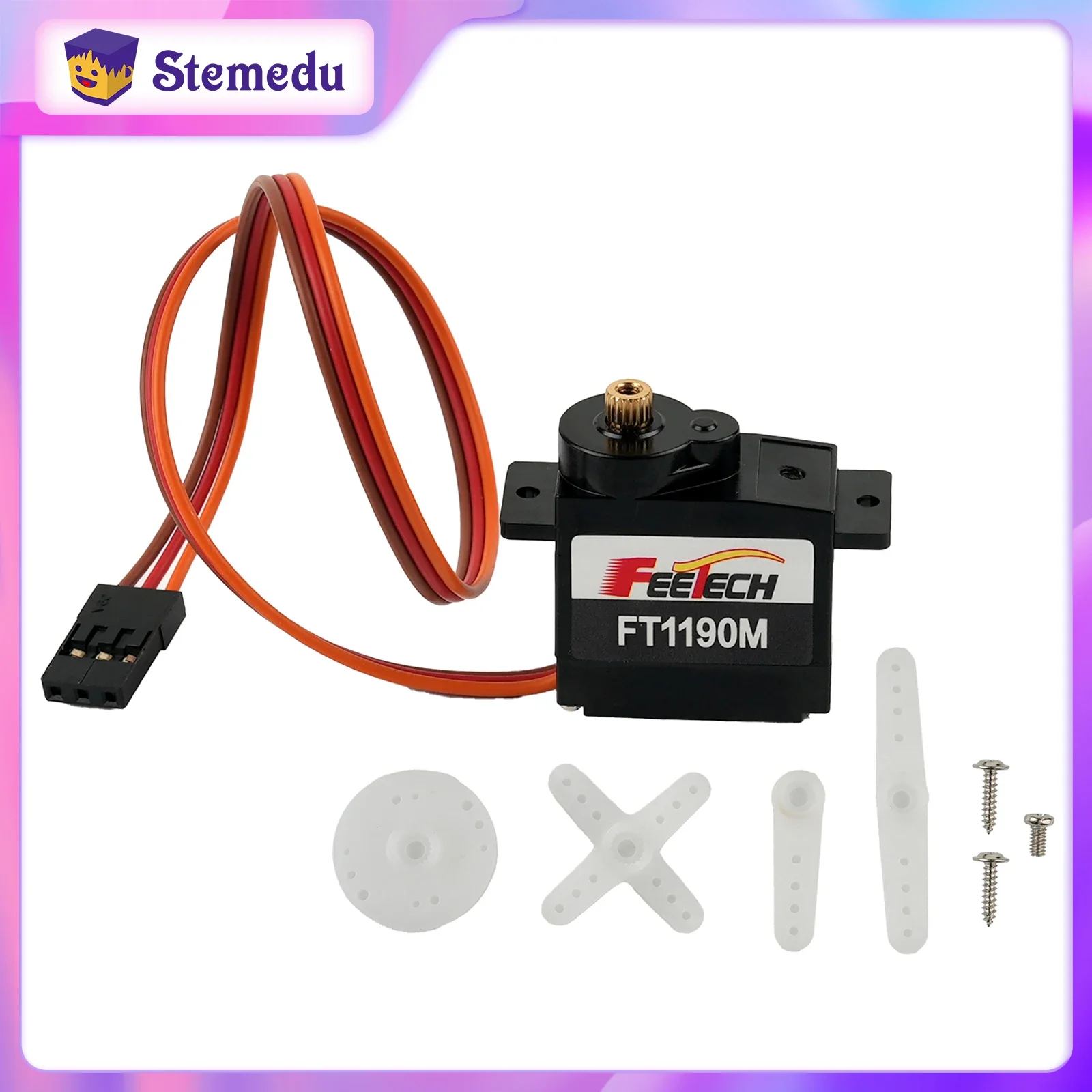 FEETECH FT1190M 4.8-6v 3.5kg Metal Gear Micro Digital Coreless Servo Motor 200° for Microbit RC Helicopter Education Robotic Kit
