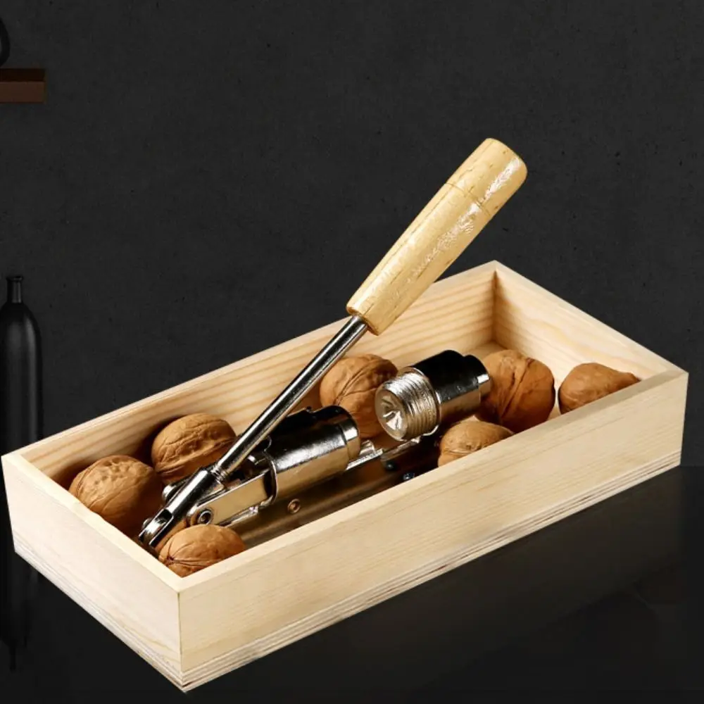

Easy To Use Manual Nut Cracker Stainless Steel With Storage Box Walnut Opener Heavy Duty Walnut Clip Pecans