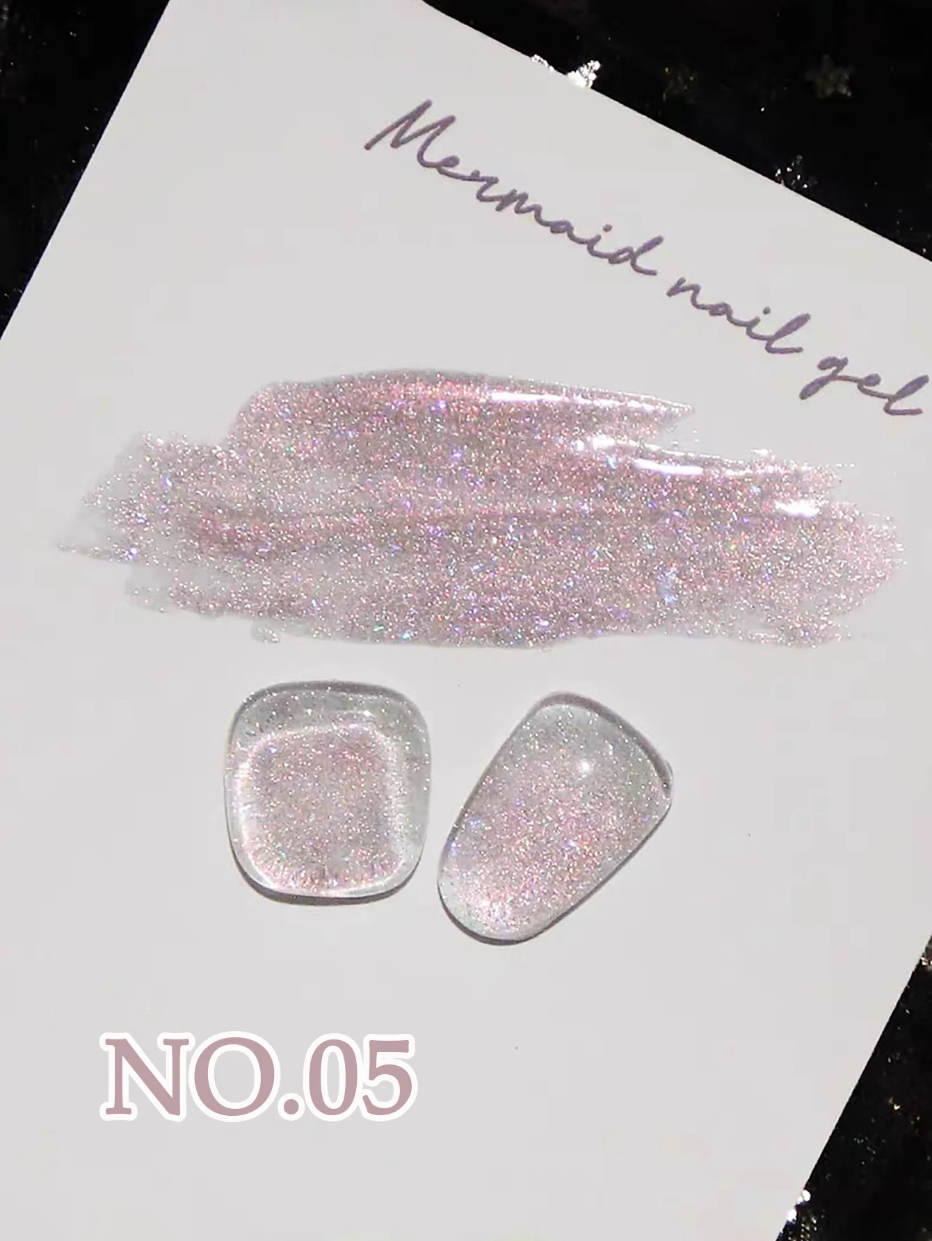 1-6 قطعة WS الربيع الصيف مسمار تألق الجليد شفافة الأزرق كسر الماس هلام مسمار البولندية 2025 تبييض مسمار ملصقات الأظافر لوازم