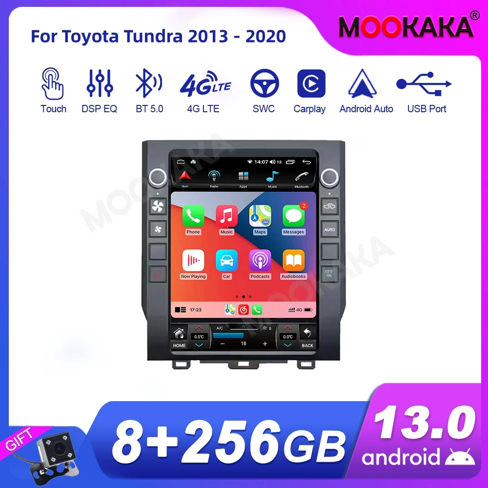 

Автомагнитола для Toyota Tundra 2013-2020, Android, 2Din, стереоприемник, Авторадио, мультимедийный плеер, GPS-навигация, экран головного устройства