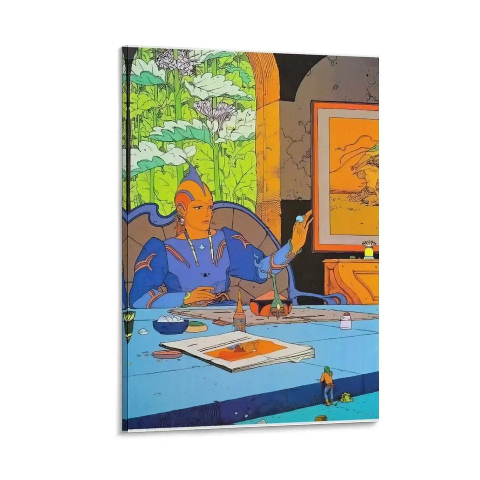

Jean Art Of Moebius 24 Canvas Painting anime room decor aesthetic room home decorations and organization
