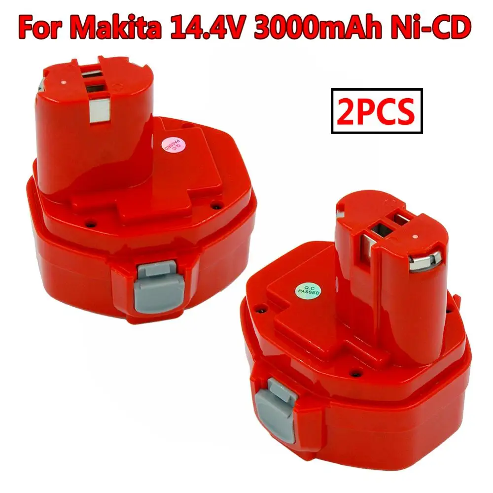 2PCS PA14 3.0Ah Ni-CD Cordless Drills Rechargeable Battery for Makita 14.4V Battery 1420 1433 1434 1435 6337D 6381D 6280D 6337D