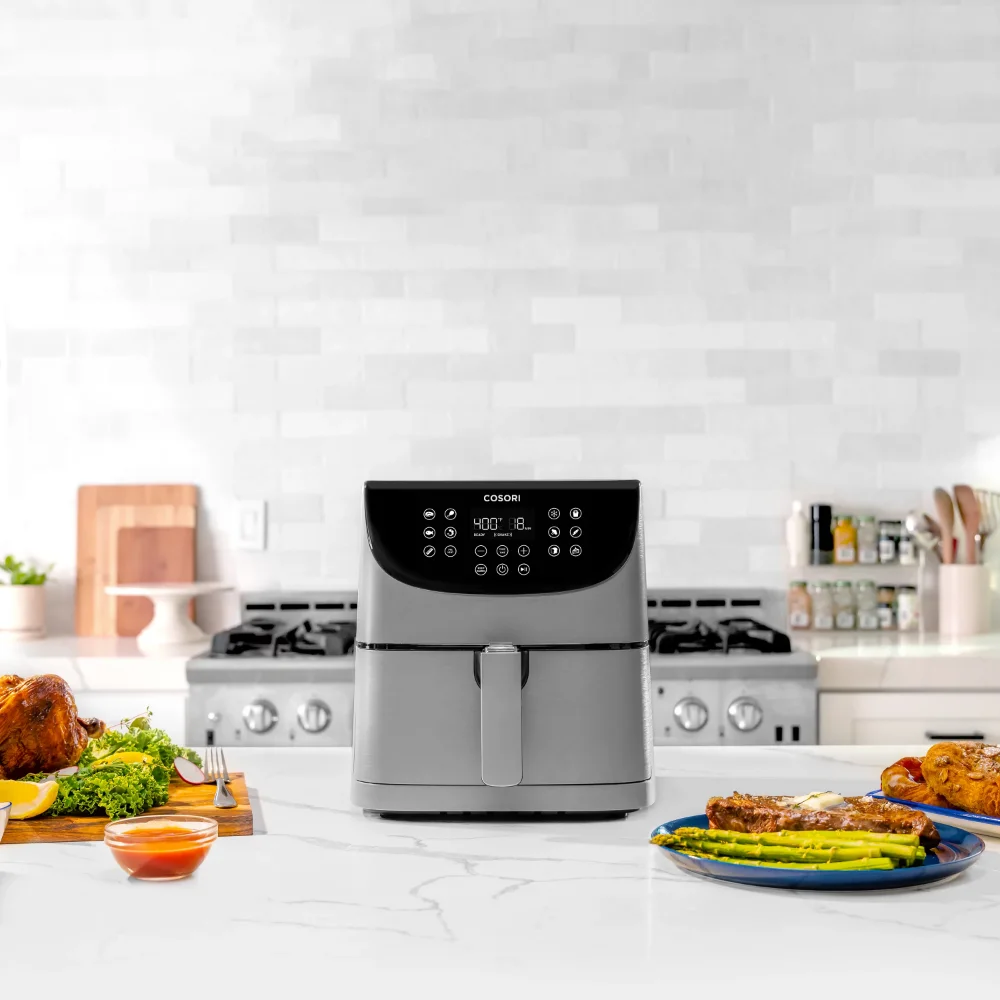 

Air Fryer, 5.8 QT Pro Gen 2 XL Large 13-in-1 Oven, Touch Screen, Light Gray Kitchen Accessories Deep Fryer Air Fryer Oven