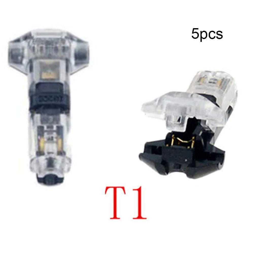 LED Terminal Block Wire Wiring Connector Compact D1/2/T1/T2 Electric Accessories Junction Solderless Tee Conductor