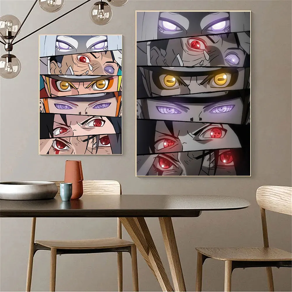 Anime Character's Gaze Eye Contact Canvas Painting Cool Posters Modern Living Room Home Decor Gifts Aesthetic Art Wall Pictures