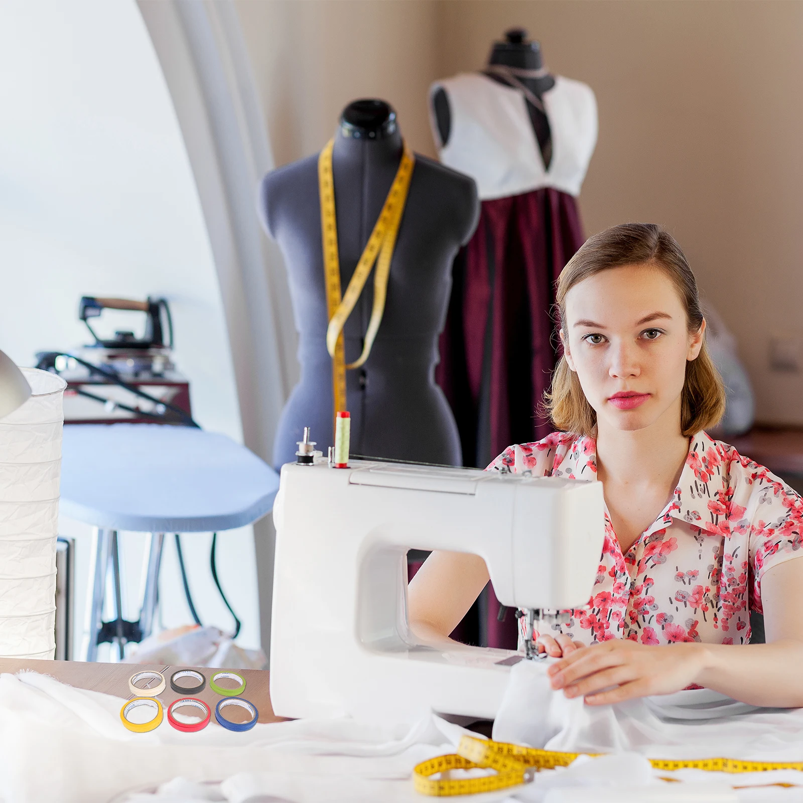 30 قطعة شريطٌ لاصق ملون لتقوم بها بنفسك شريط وضع العلامات الحرفية أشرطة ورق لاصق أشرطة ثني الملابس متعددة الوظائف