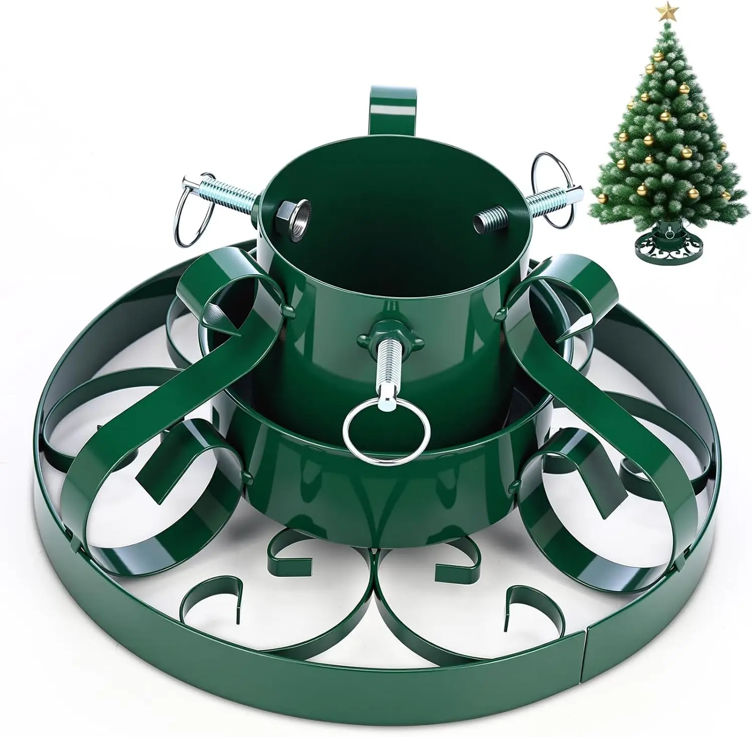 

Snowman Christmas Tree Stand with Water Reservoir, Fits 8.5ft Trees Up to 3.34' Diameter