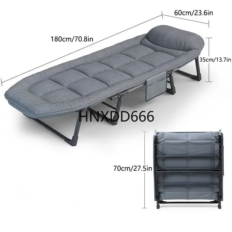 Niceway 6 Adjustable Positions Camping Cot with Mattress  Pillow for Adults 550LBS Heavy Duty Sleeping Cot Outdoor Folding Bed