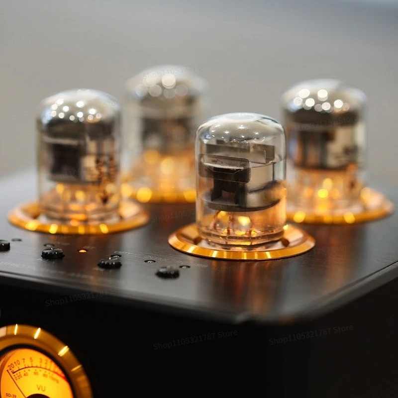 For Retro Bluetooth 5.0 Bile Vacuum Tube Power Amplifier USB DAC Fiber Coaxial Full Decoder All-in-One Machine