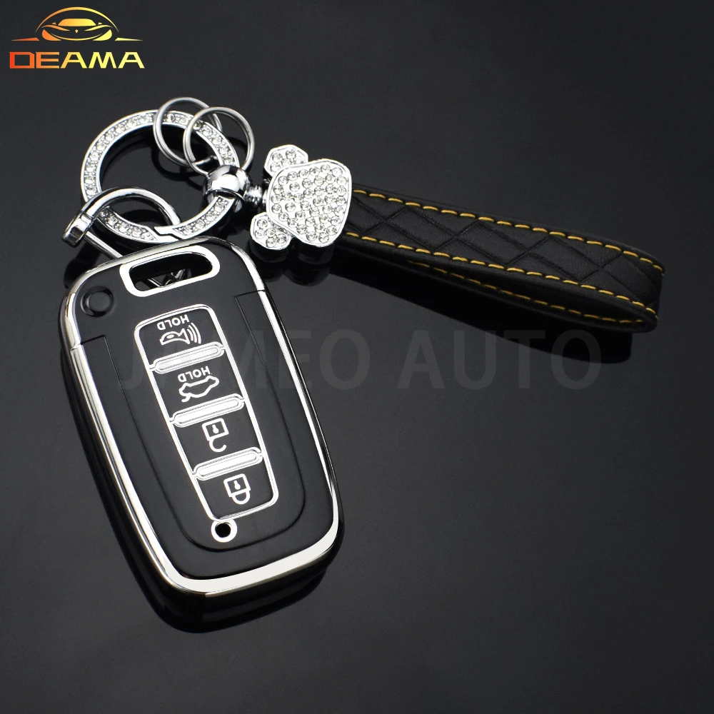 4 Buttons Car Key Case Cover Shell Fob for Kia Hyundai EQUUS Optima K5 Forte Opirus Rohens Ix35 SOUL SORENTO MOHAVE Borrego