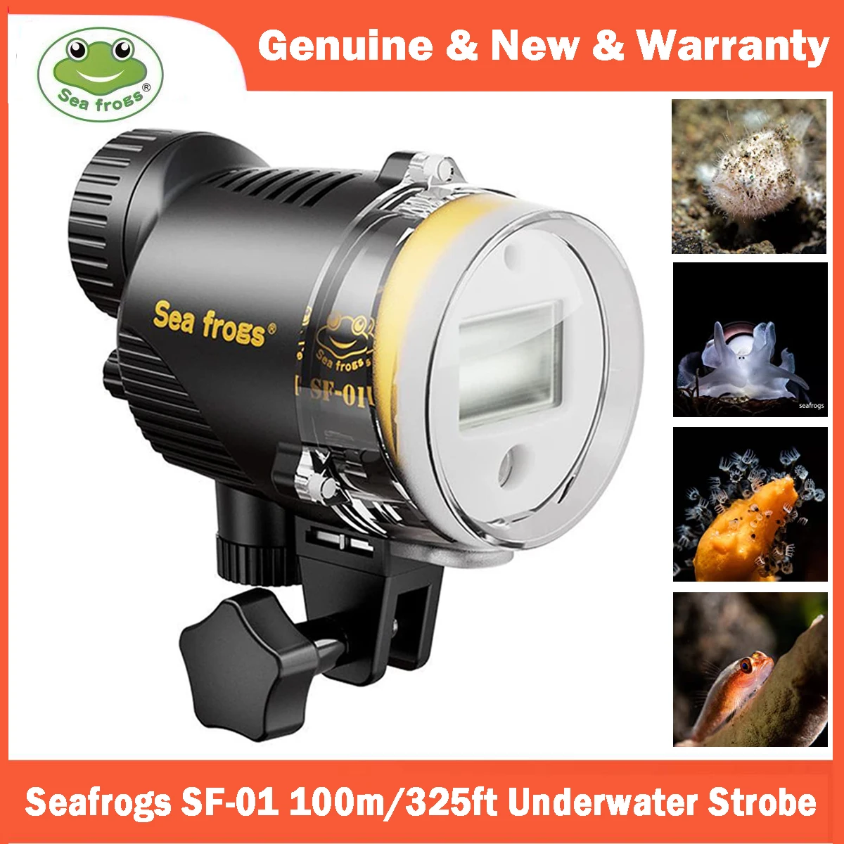 

Seafrogs SF-01 325ft Underwater Strobe Waterproof Camera Flash Light for Sony Canon Fujifilm Nikon Underwater Camera Housings