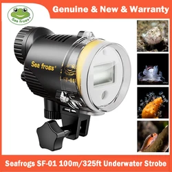 Seafrogs SF-01 325ft Underwater Strobe Waterproof Camera Flash Light per Sony Canon Fujifilm Nikon custodie per fotocamere subacquee