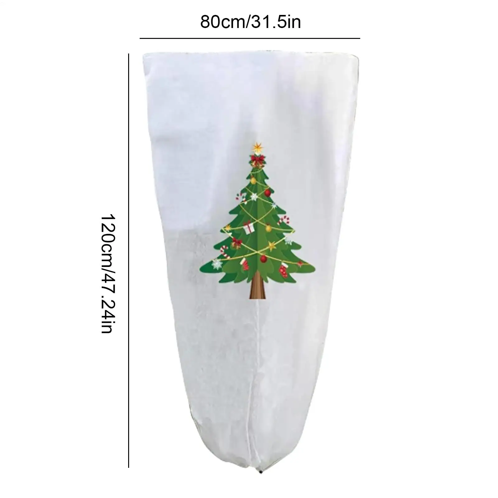 شجرة يغطي لشتاء 2 قطع غير المنسوجة شجرة عيد الميلاد غطاء حديقة جذع الحرس ورقة للخارجية سياج حديقة مزرعة الغابات #6