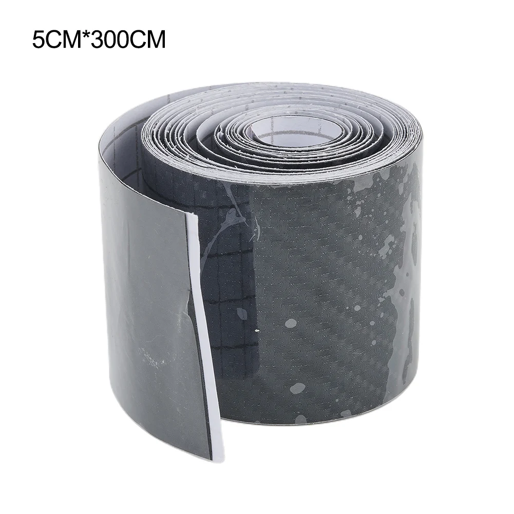 Car Door Sill Protector Strip for edge Sticker 3D-6 Carbon Fiber Rubber DIY Strip 5CMX3M For Car Body/ Interior Decoration