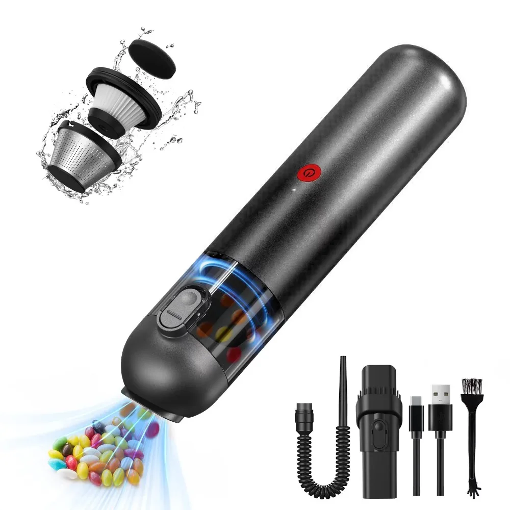 

Mini Cordless Handheld Vacuum Cleaner 8000Pa - Portable Car Vac for Quick Detailing