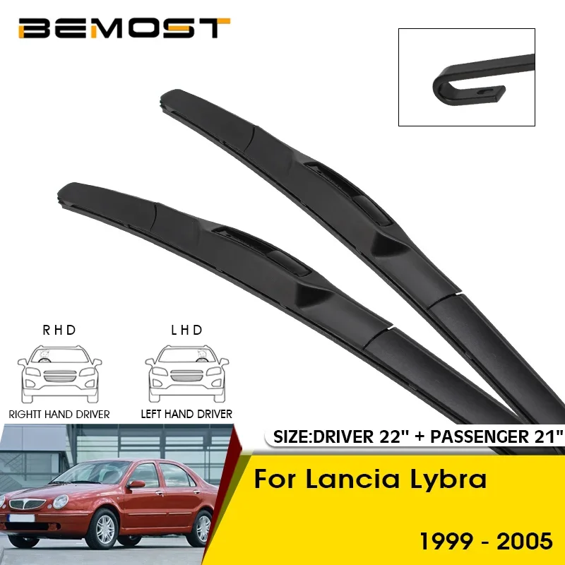 Car Wiper Blades For Lancia Lybra 1999-2005 Windshield Windscreen Front Window Blades 22