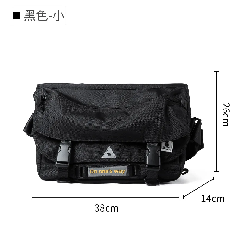 Factory direct sale in-stock trendy crossbody bag, workwear bag, motorcycle bag, men's shoulder messenger bag