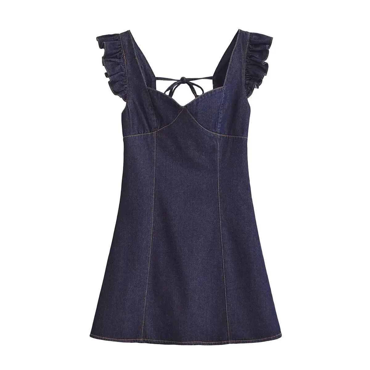 

WOMEN 2026 Summer New Chic Fashion Lace-up mini dress Retro Side Zipper Sleeveless Casual Chic Female Dresses Vestidos robe Muje