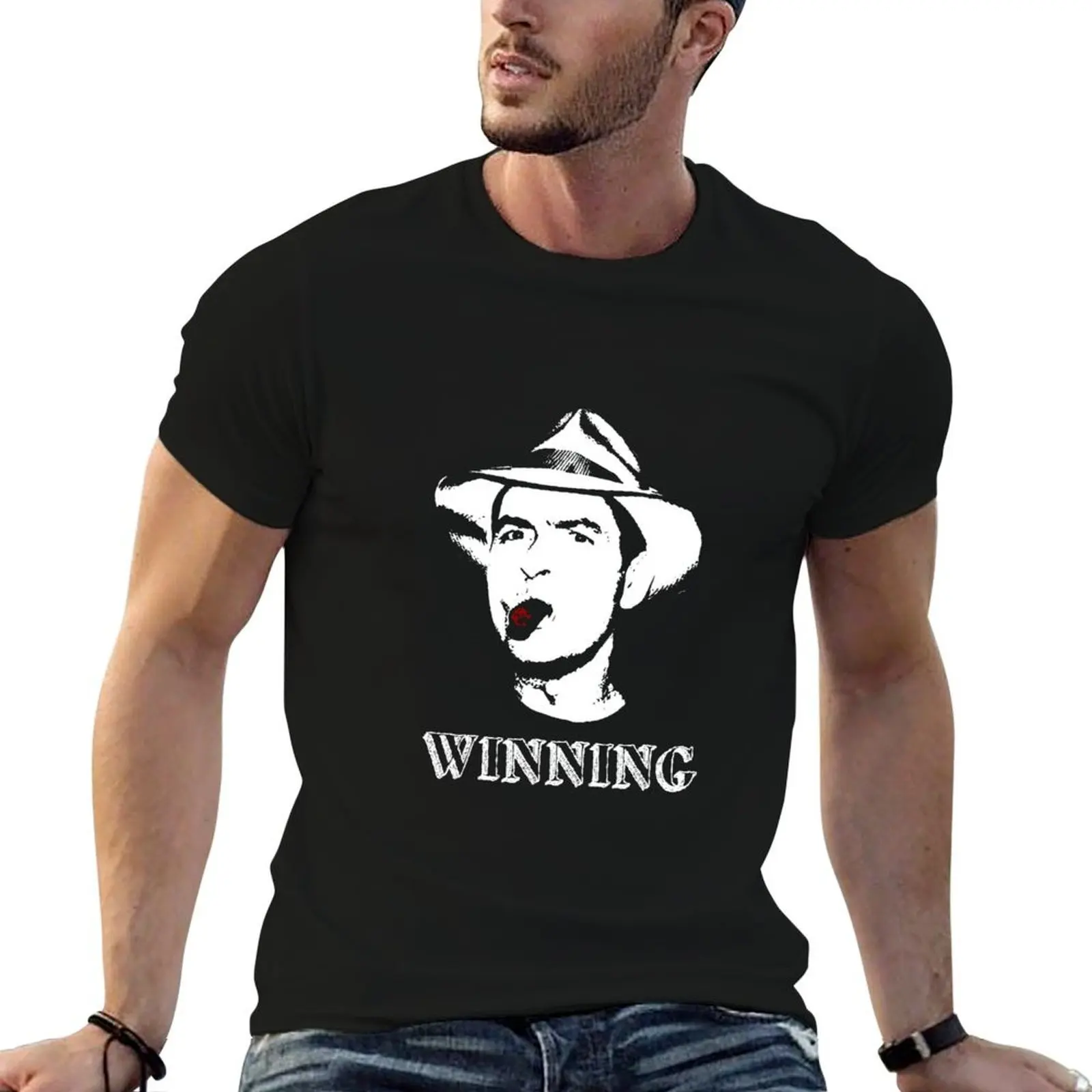 

Charlie Sheen Winning Shirt T-Shirt man t shirt graphic man t shirt cotton high quality T-Shirt
