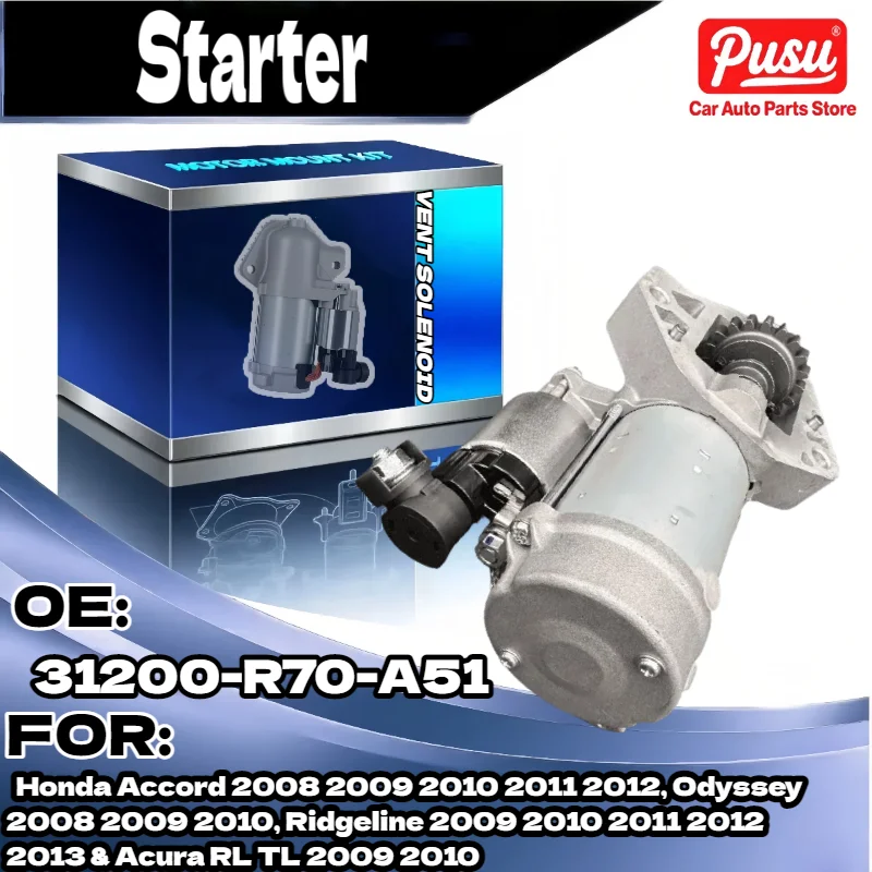 

DB Electrical 410 52328 Starter for Honda Accord Odyssey 2008 2009 2010 2011 2012 Replacement 31200 R70 A51